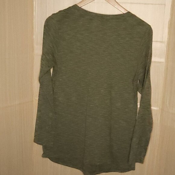 Great Expectations Maternity Green Long Sleeve Tunic Top XL - Picture 2 of 6
